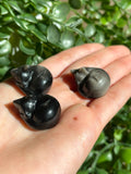 Silver Sheen Obsidian Cats
