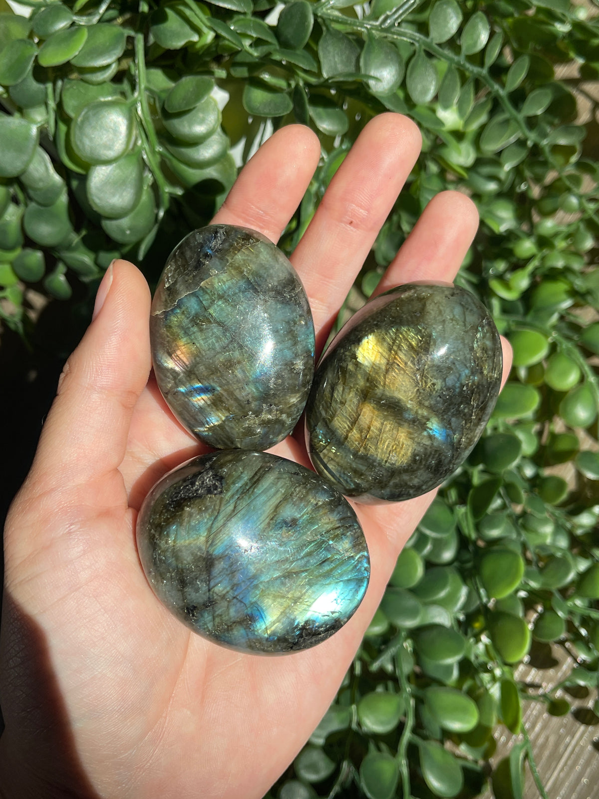 Labradorite Palm Stones