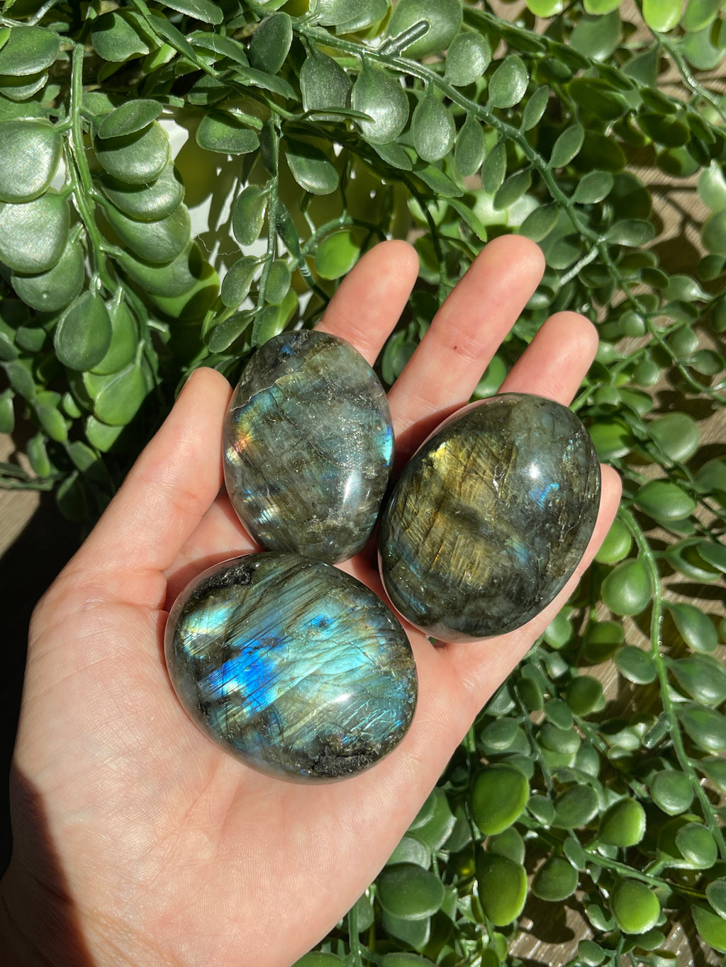 Labradorite Palm Stones