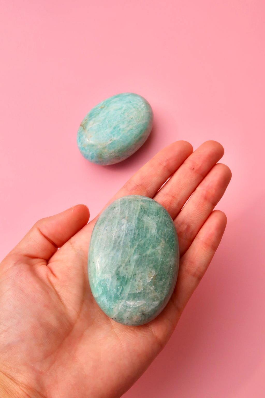 Amazonite Palm Stones