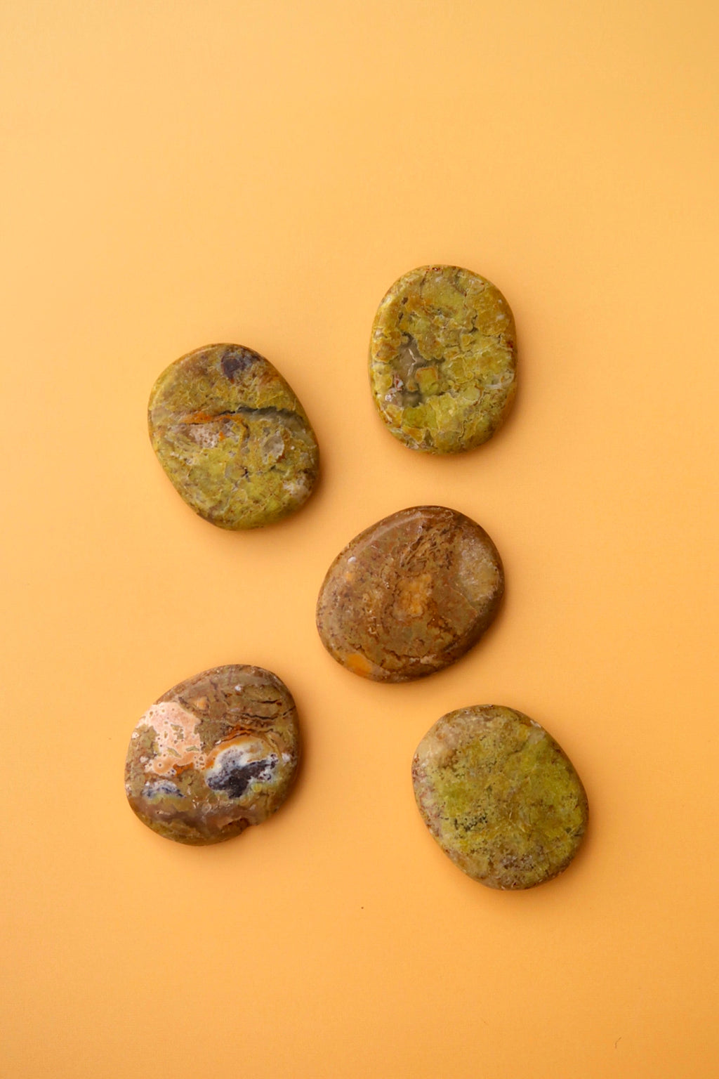 Green Opal Flat Stones