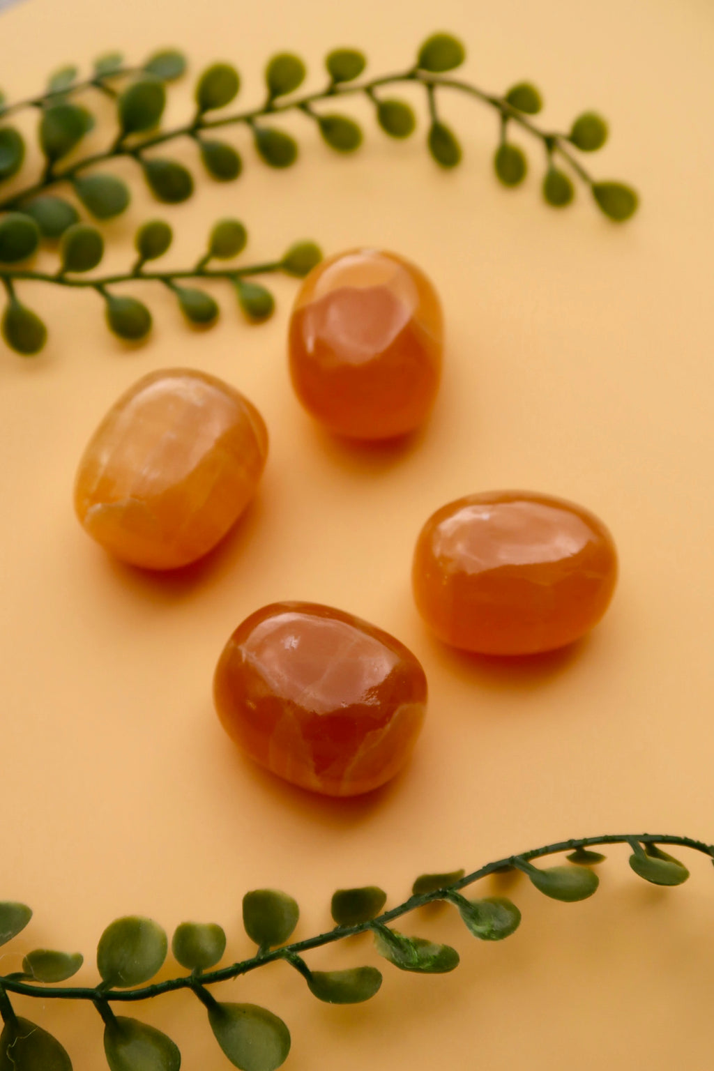 Honey Calcite Tumbles