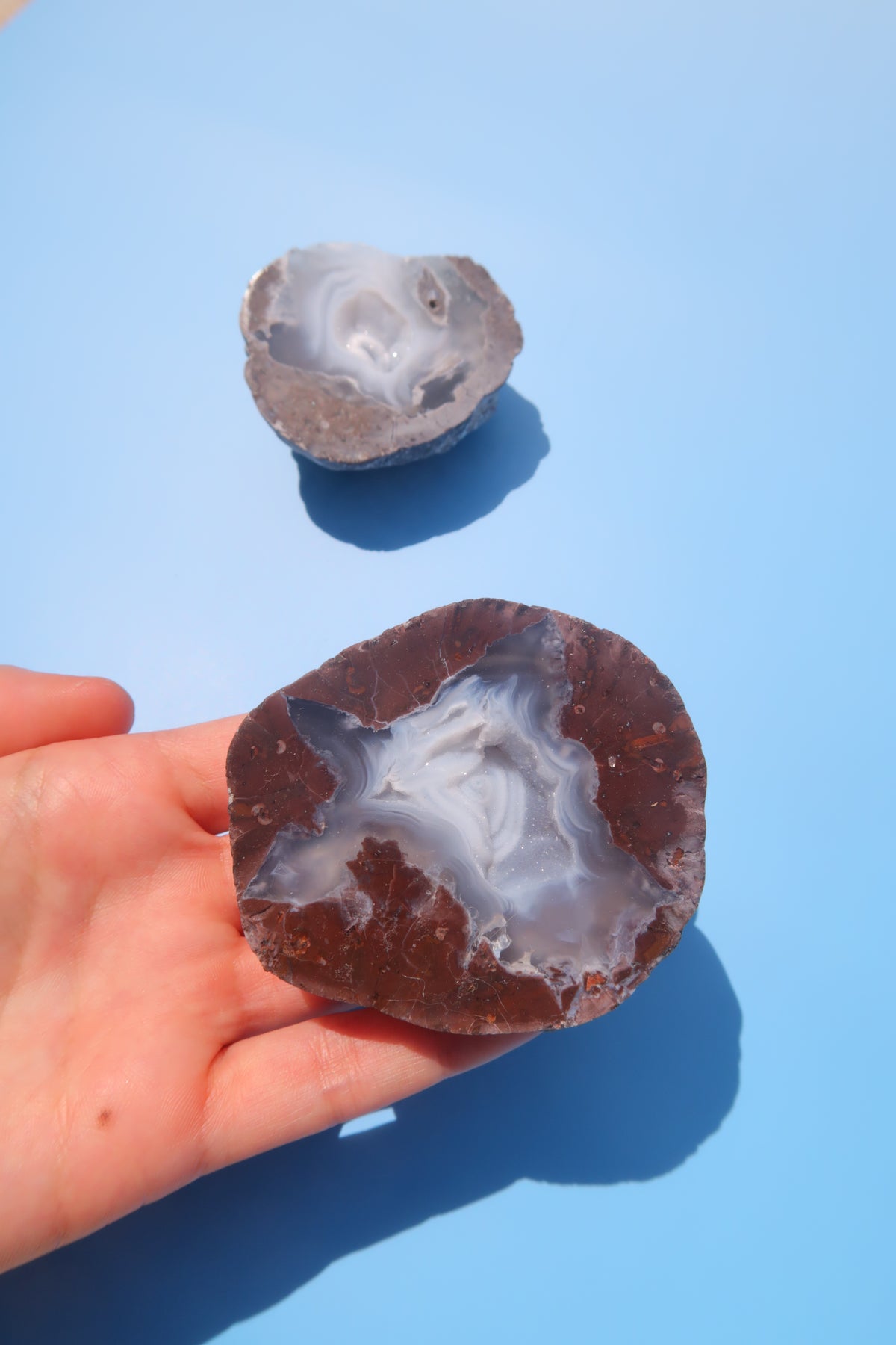 Druzy Mist Thunder Egg Specimen