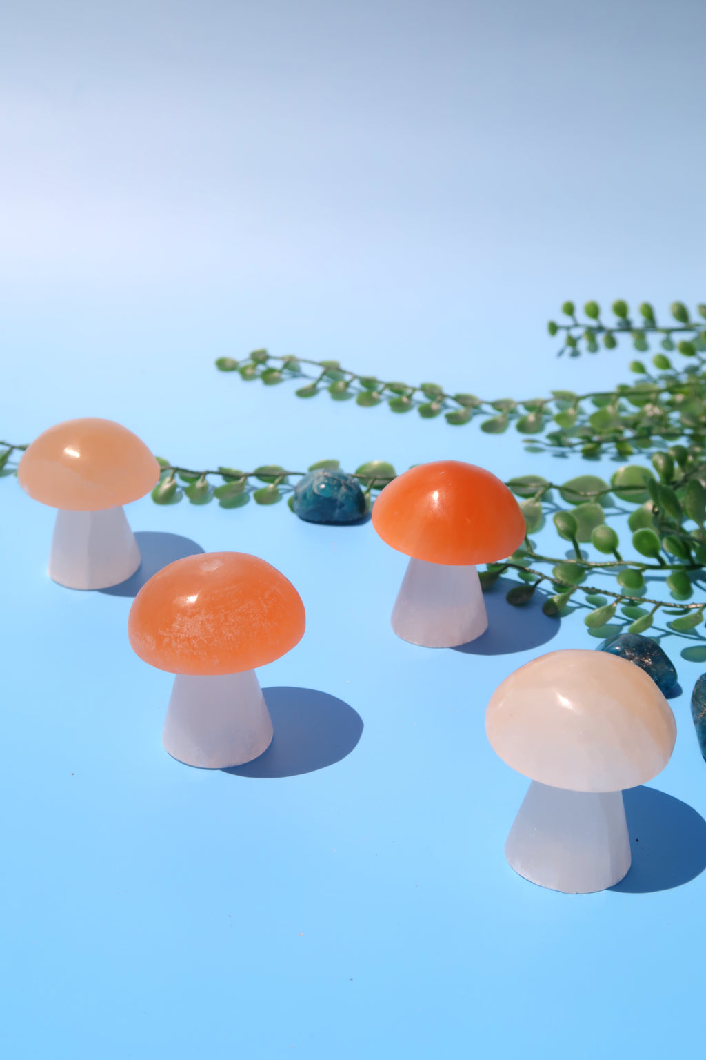 Selenite Mushroom Carving