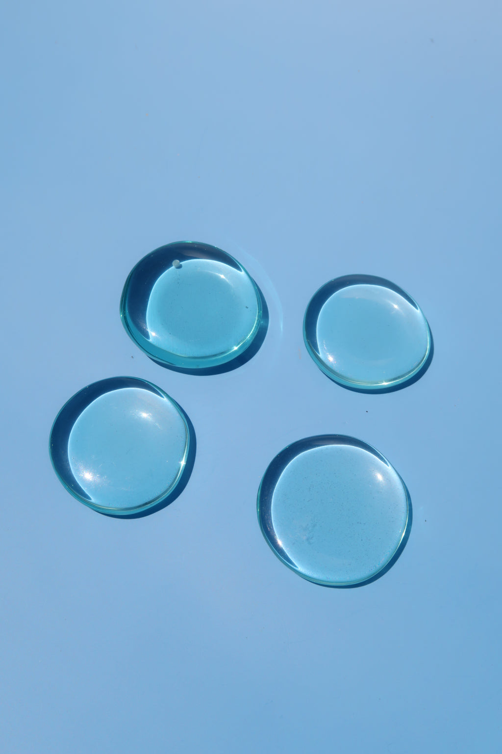 Aqua Obsidian Flat Stones