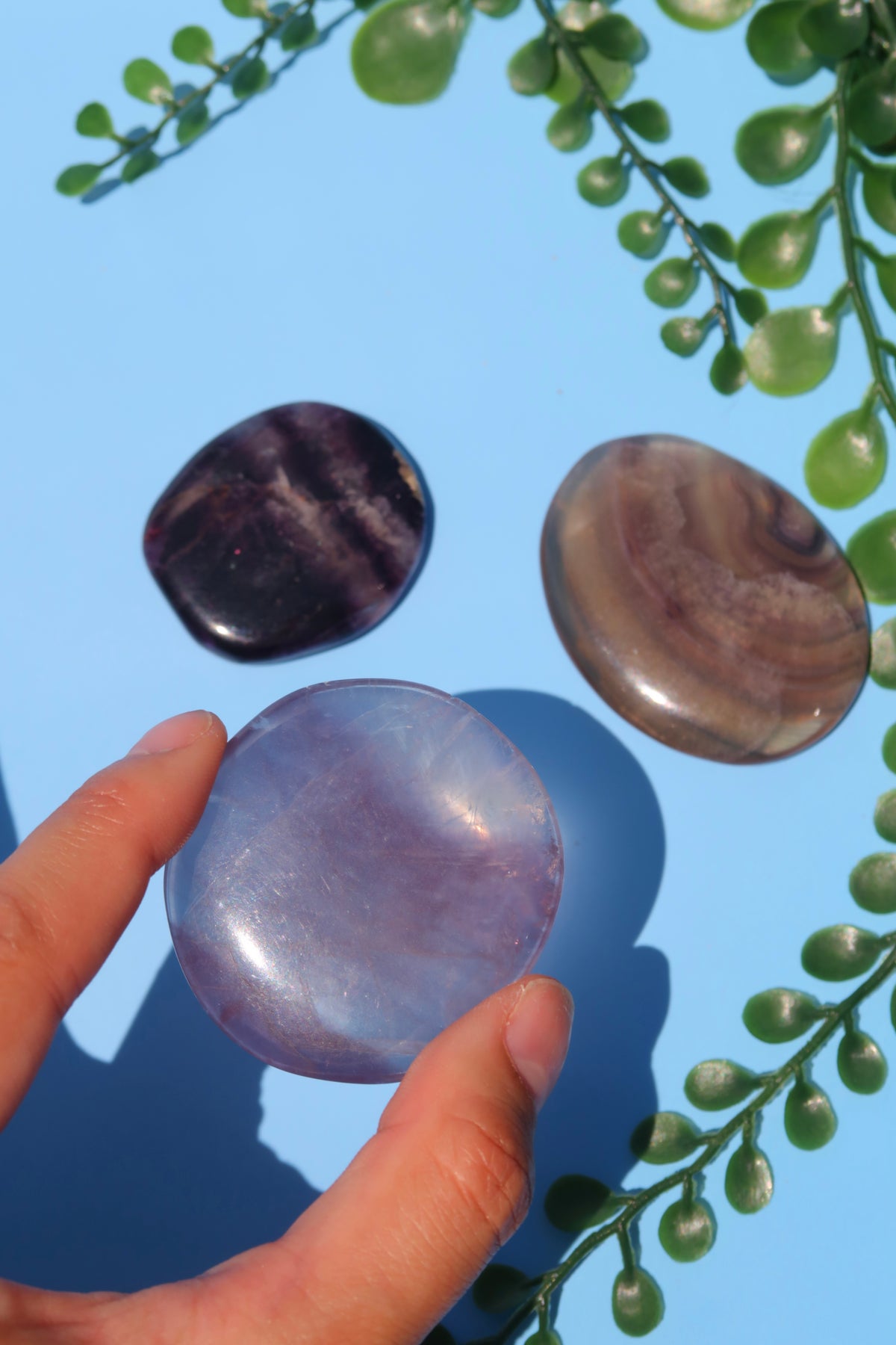 Fluorite Flat Stones
