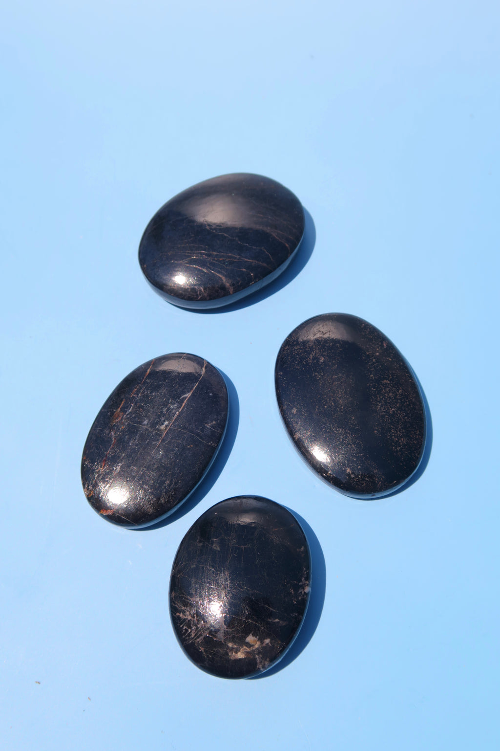 Black Tourmaline Palm Stones