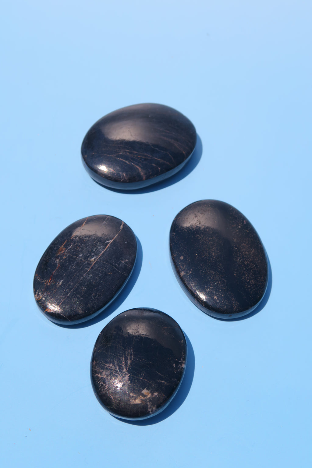 Black Tourmaline Palm Stones