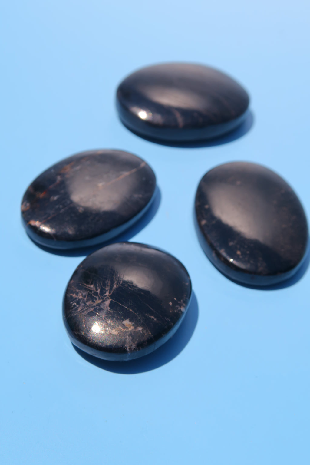Black Tourmaline Palm Stones