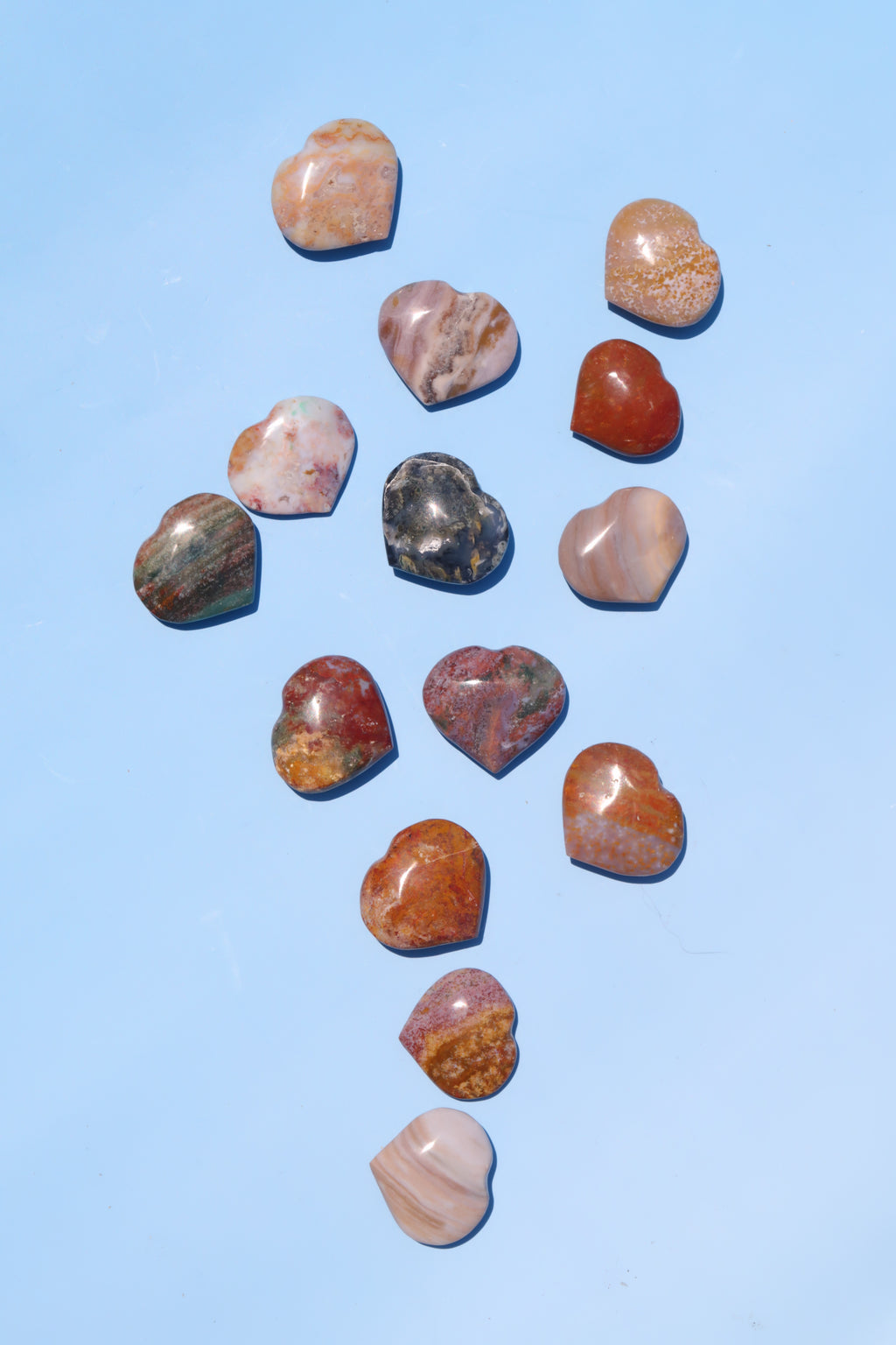 Fancy Jasper Hearts