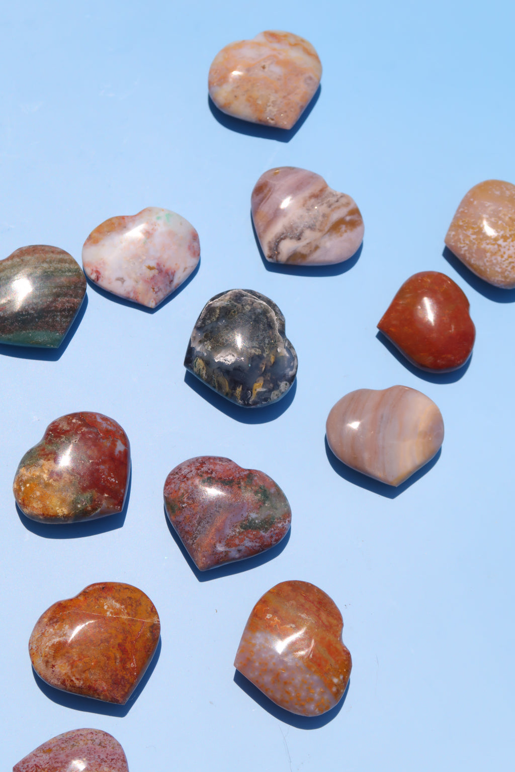 Fancy Jasper Hearts