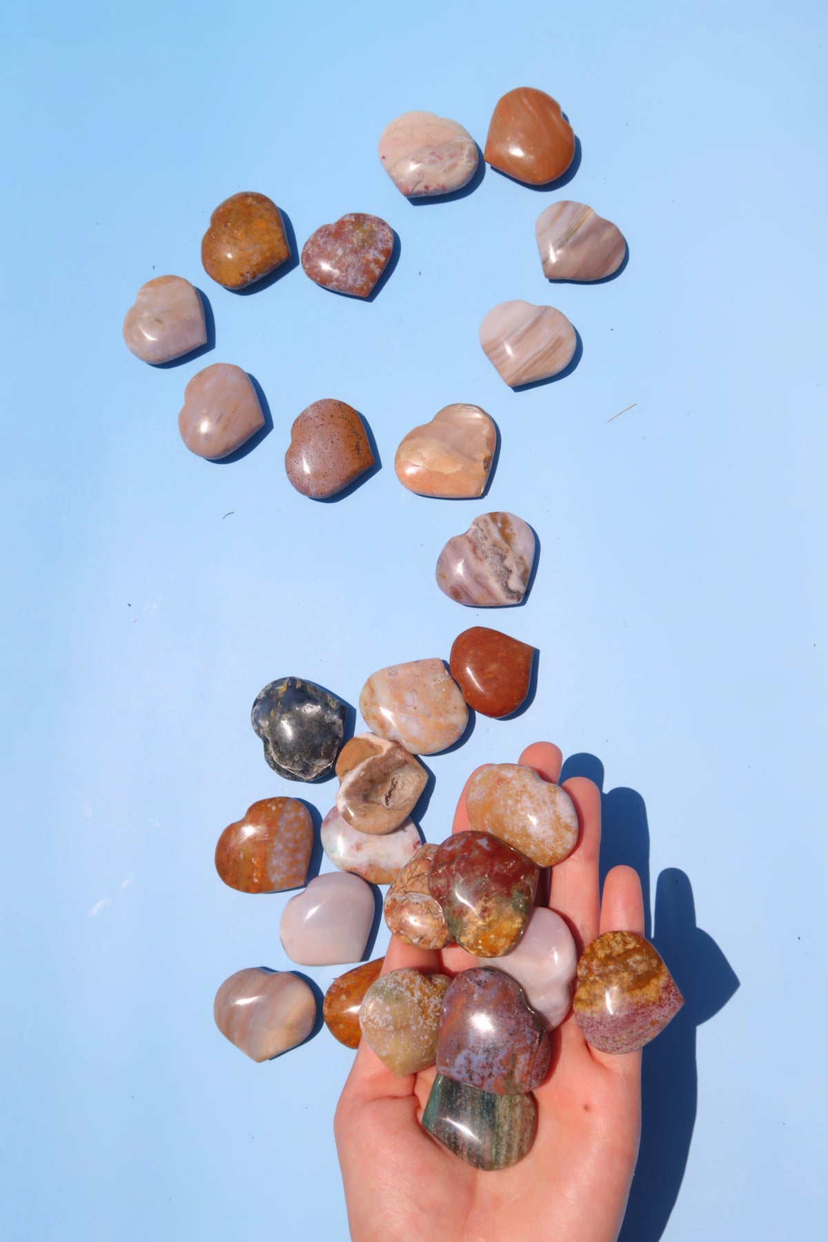 Fancy Jasper Hearts