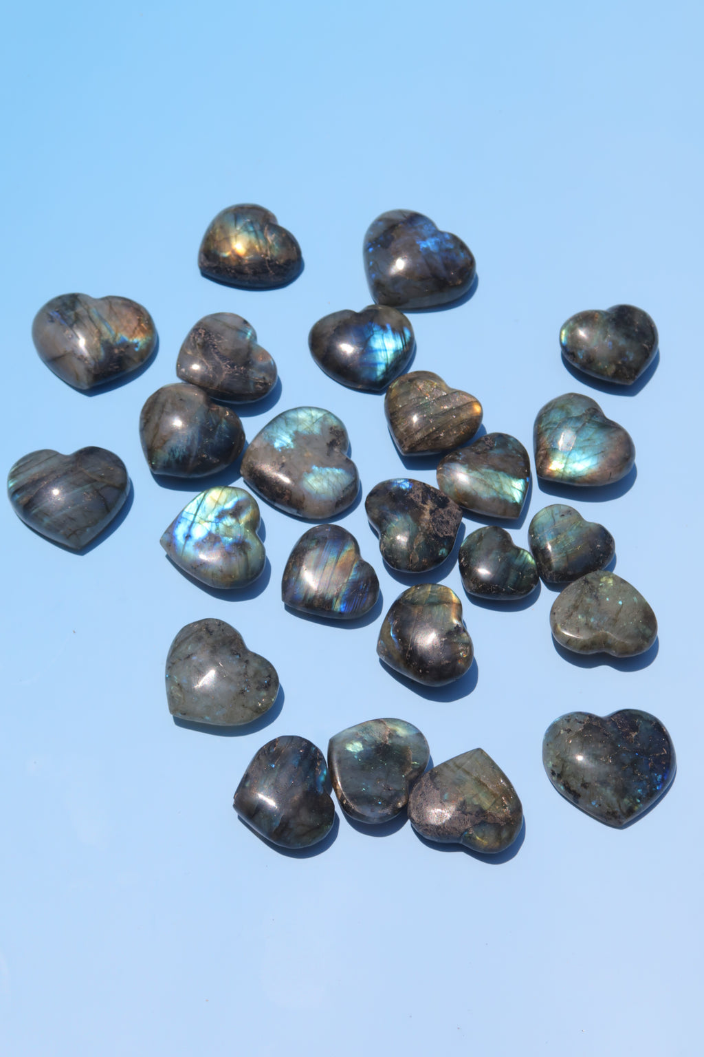 Labradorite Hearts