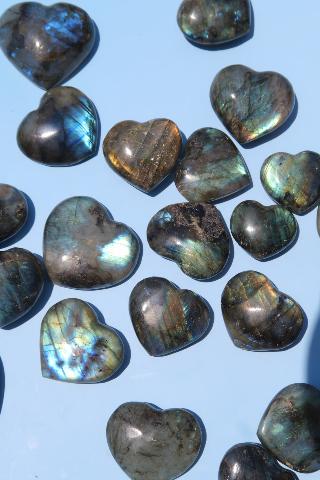Labradorite Hearts