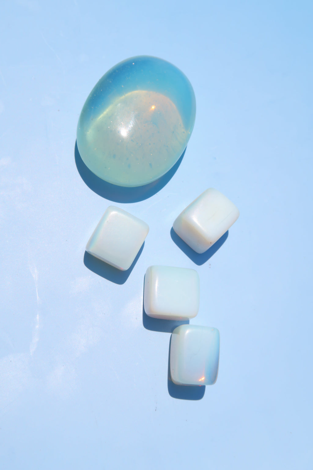 Opalite Palm Stones