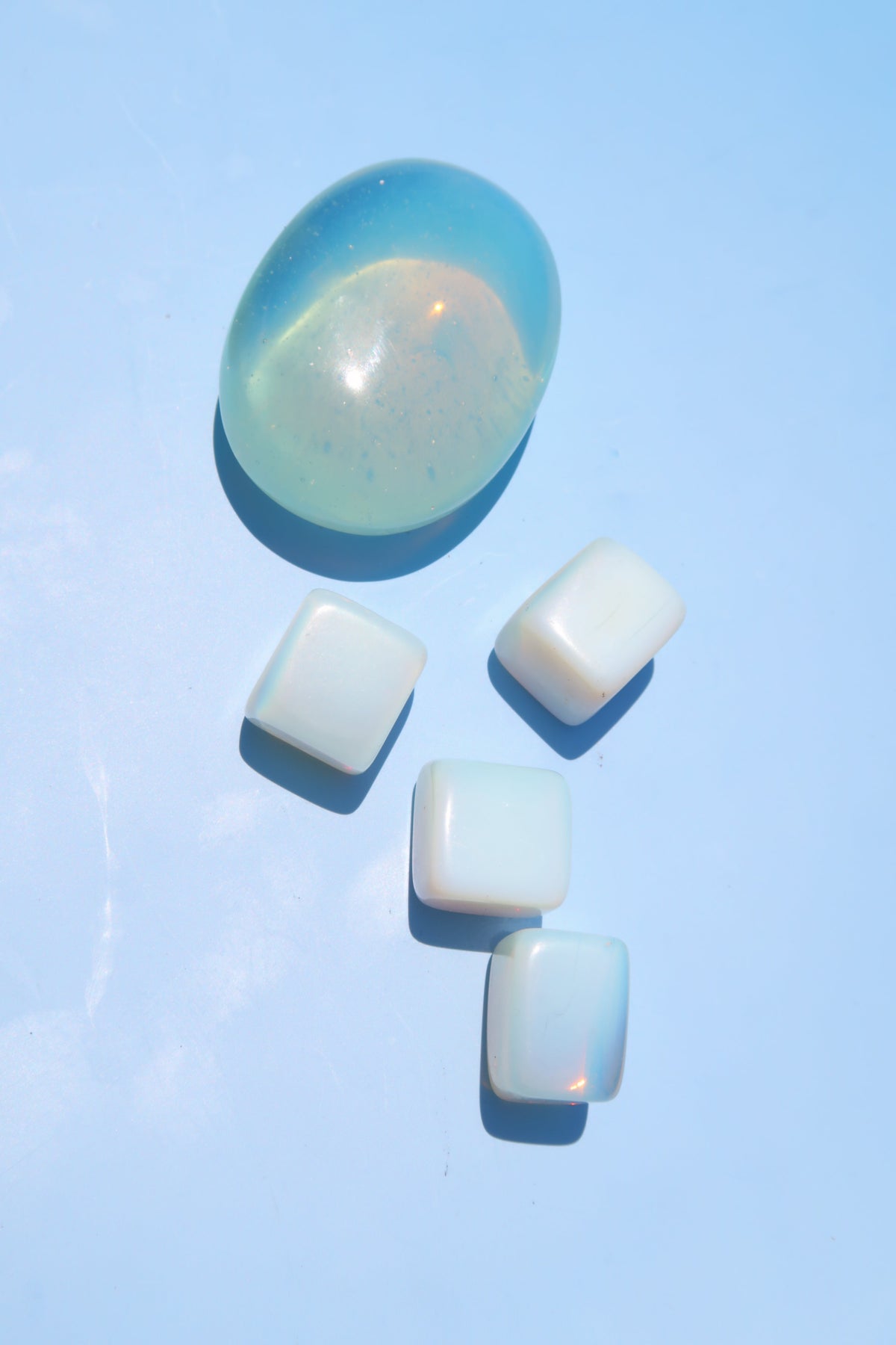 Opalite Palm Stones