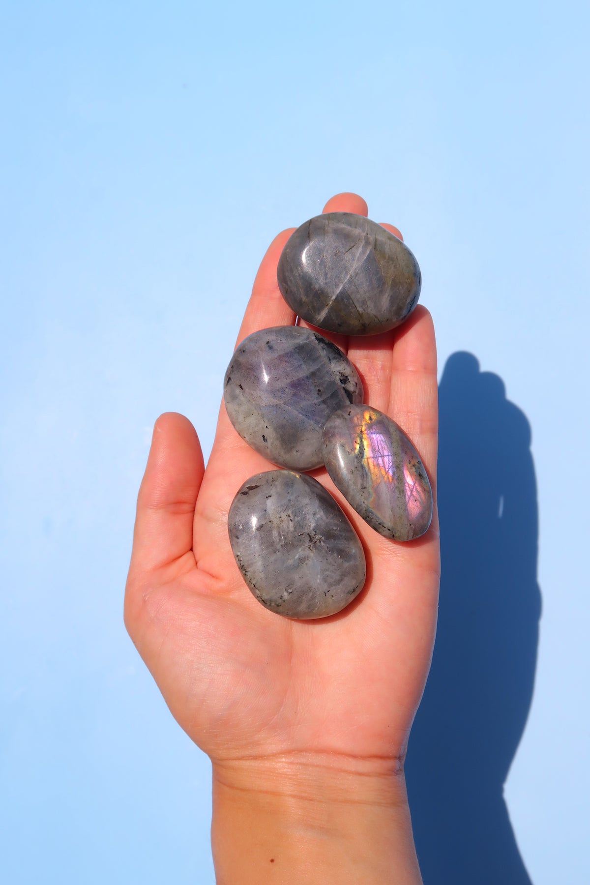 Sunset Labradorite Mini Palm Stones