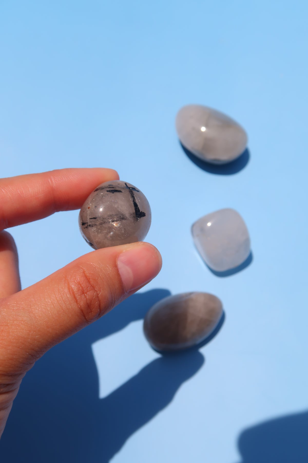 Tourmalated Quartz Tumbles