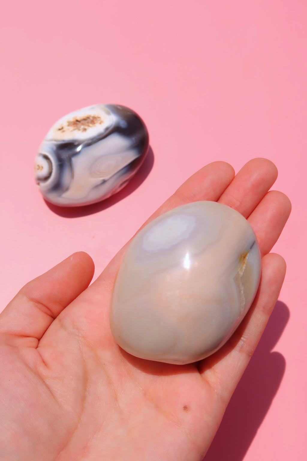 Orca Agate Palmstones