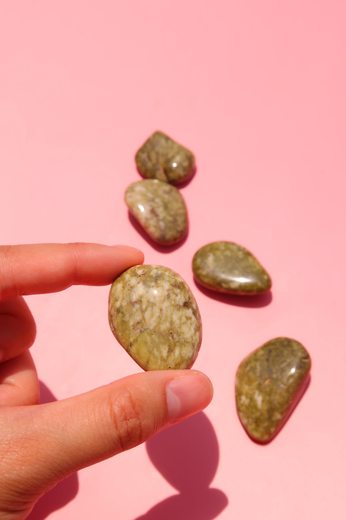 Snowflake Epidote Tumbles
