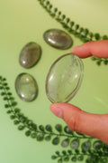 Prasiolite Palm Stones