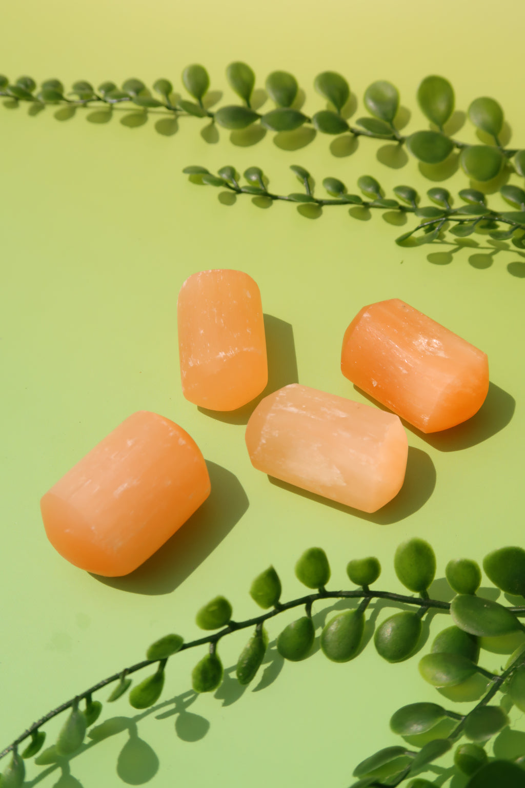 Peach Selenite Tumbles
