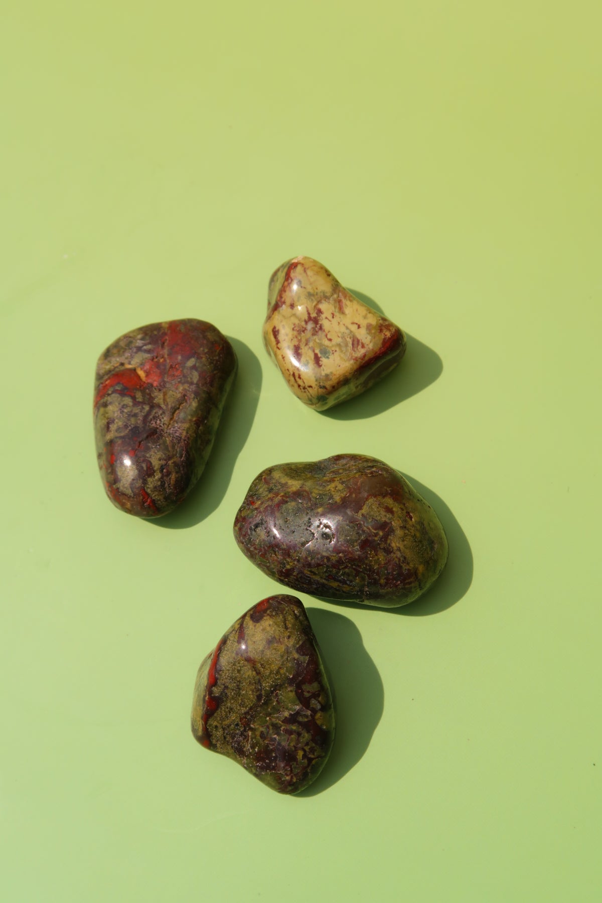 Dragon's Blood Jasper Tumbles