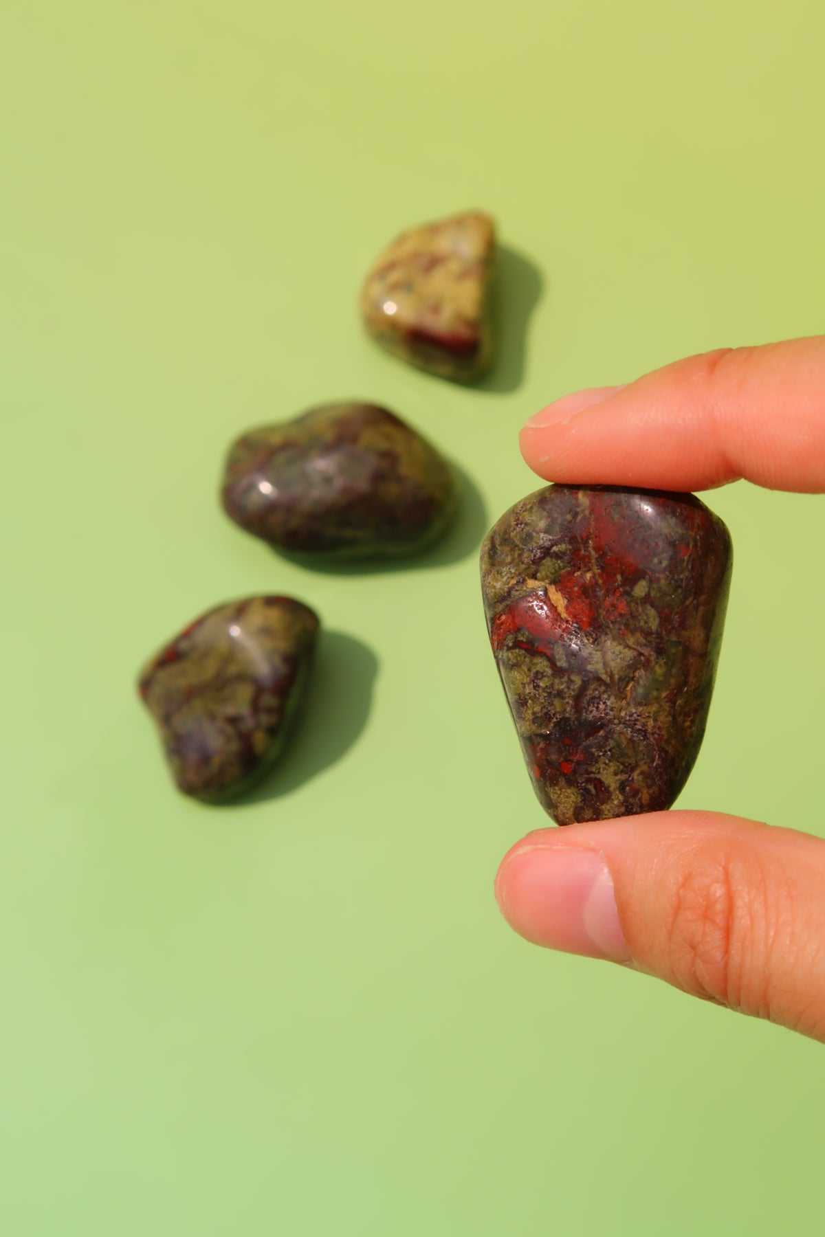 Dragon's Blood Jasper Tumbles