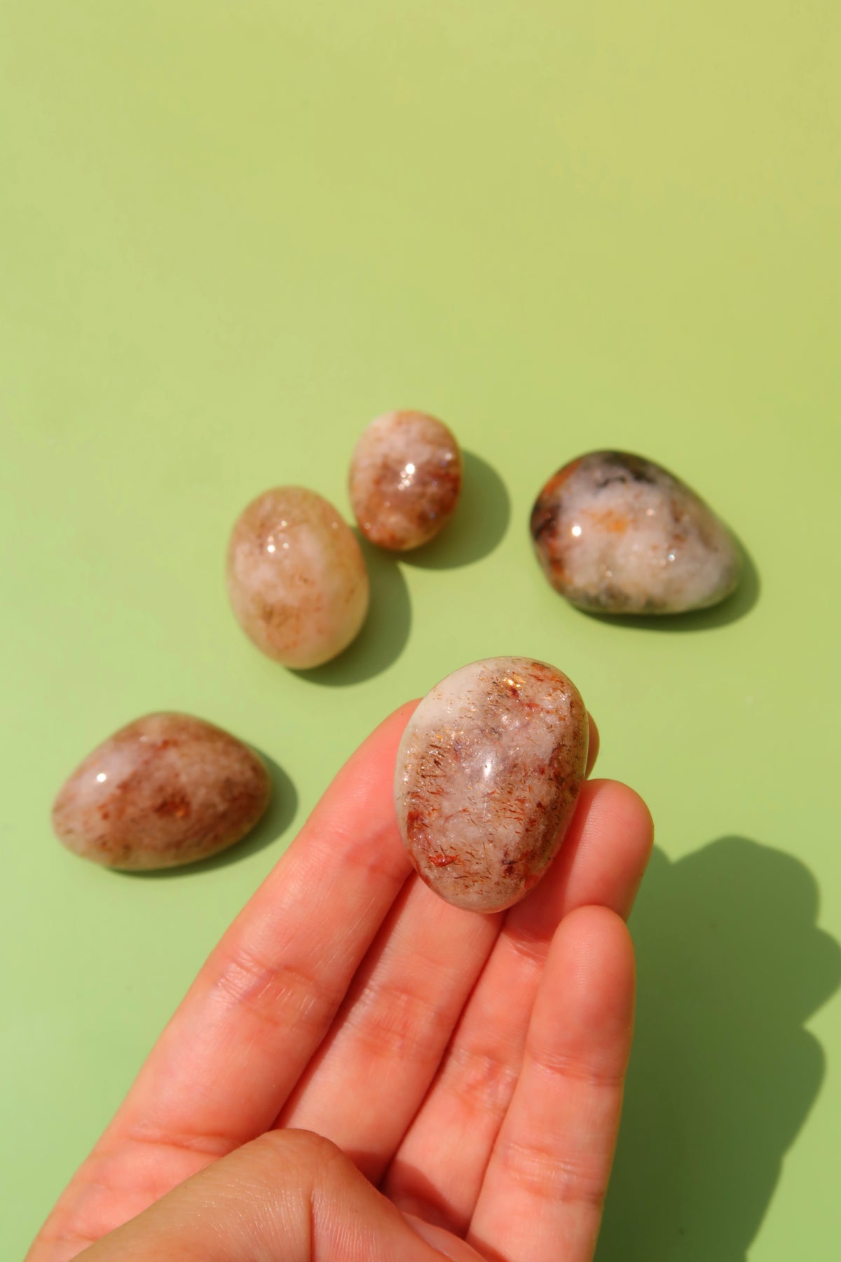 Rutilated Quartz Tumbles