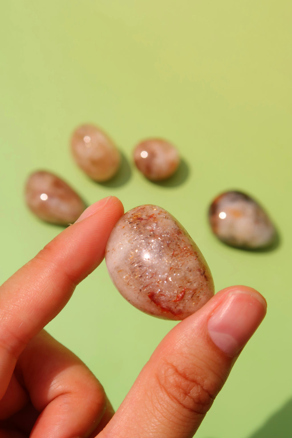 Rutilated Quartz Tumbles