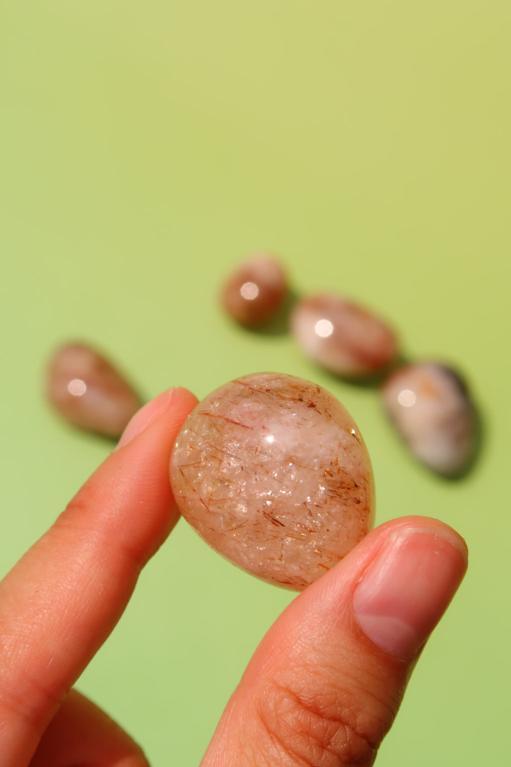 Rutilated Quartz Tumbles