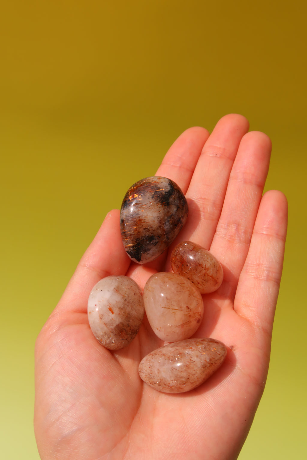 Rutilated Quartz Tumbles