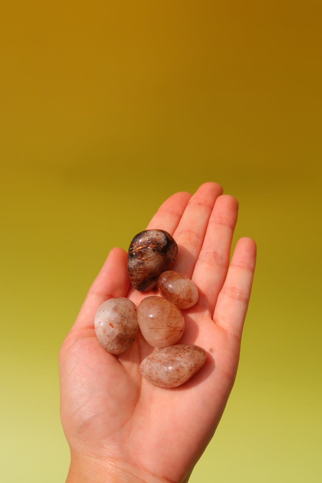 Rutilated Quartz Tumbles