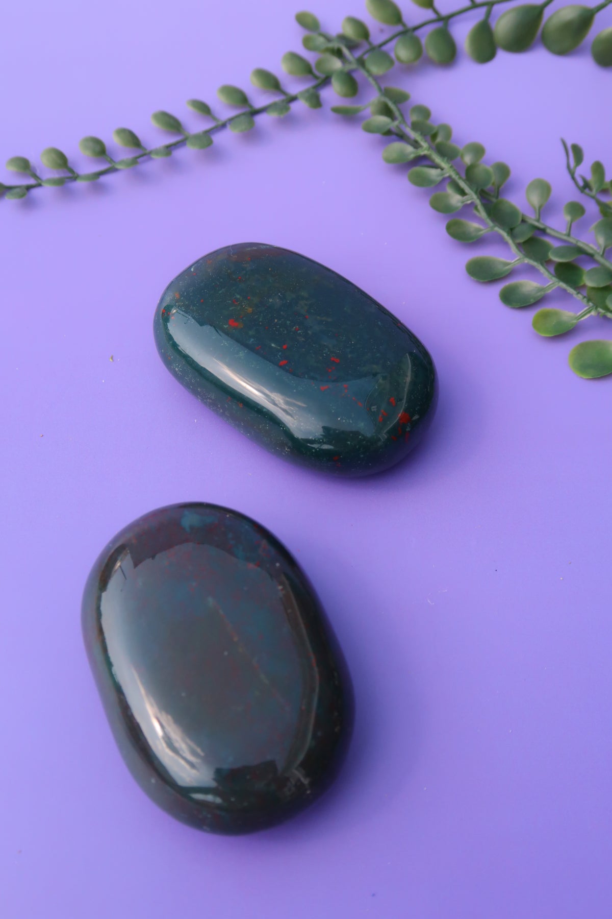 Bloodstone Palm Stones