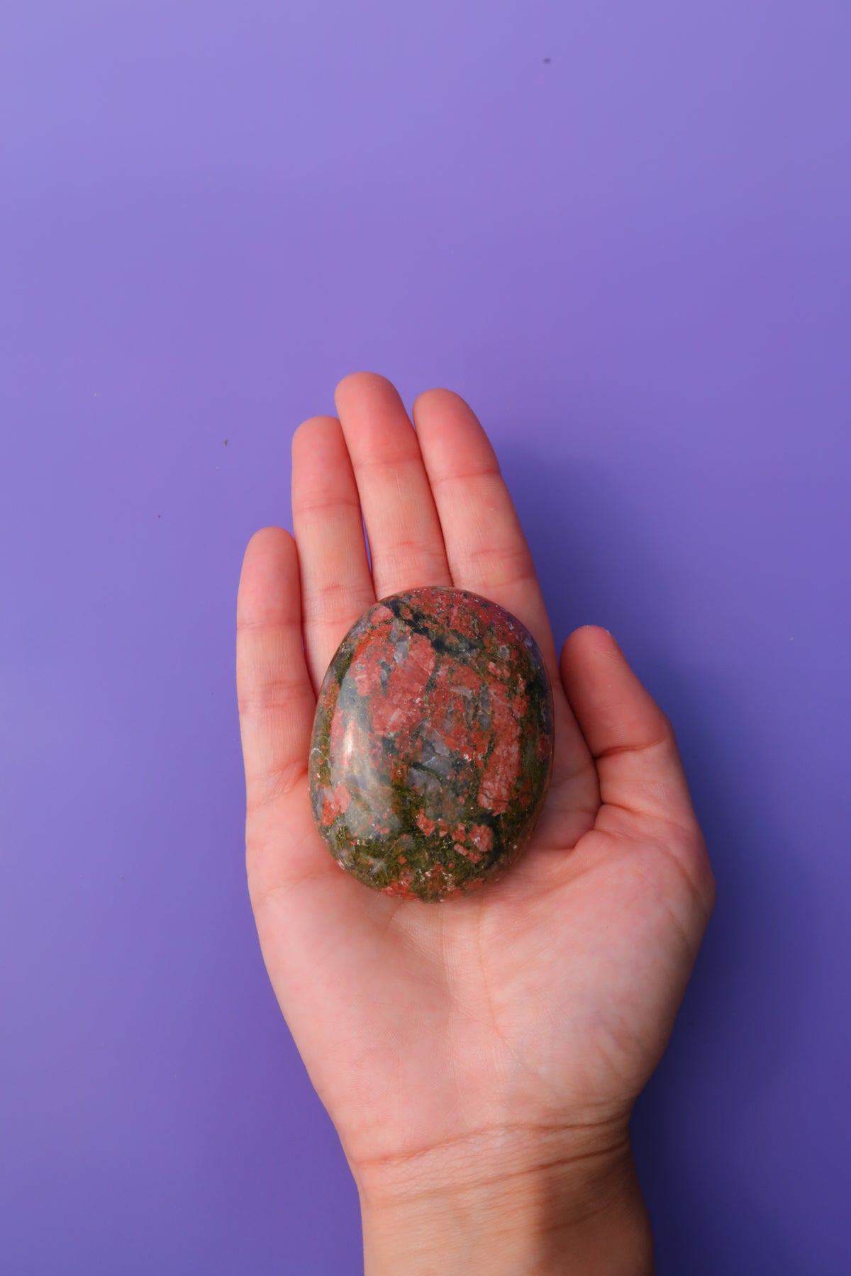 Unakite Palm Stones
