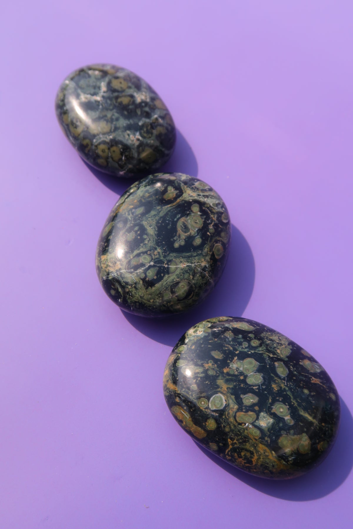 Kambaba Jasper Palm Stones