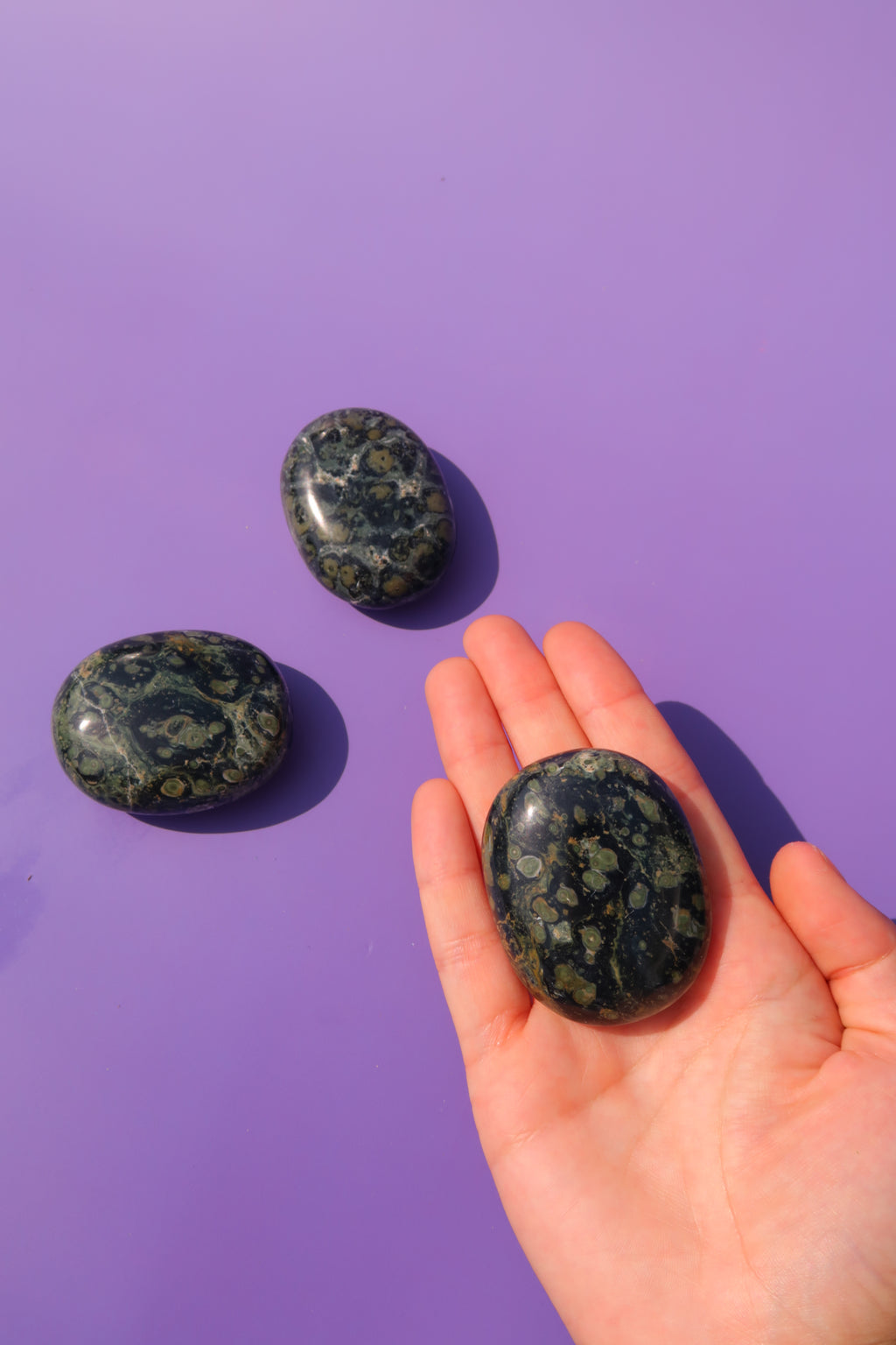 Kambaba Jasper Palm Stones