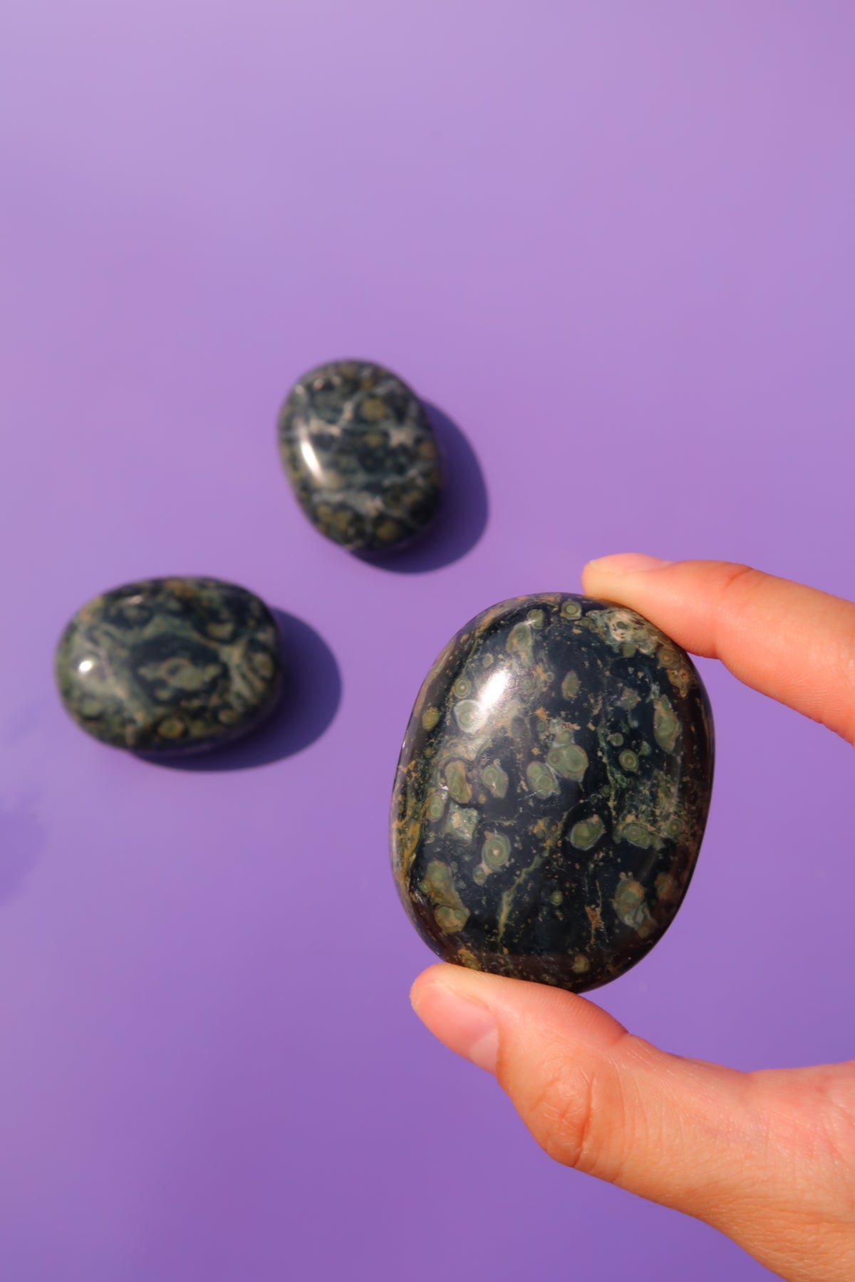 Kambaba Jasper Palm Stones