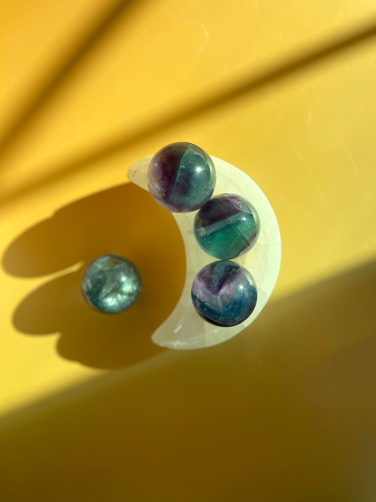Rainbow Fluorite Sphere