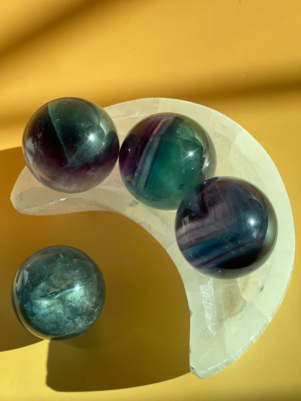 Rainbow Fluorite Sphere