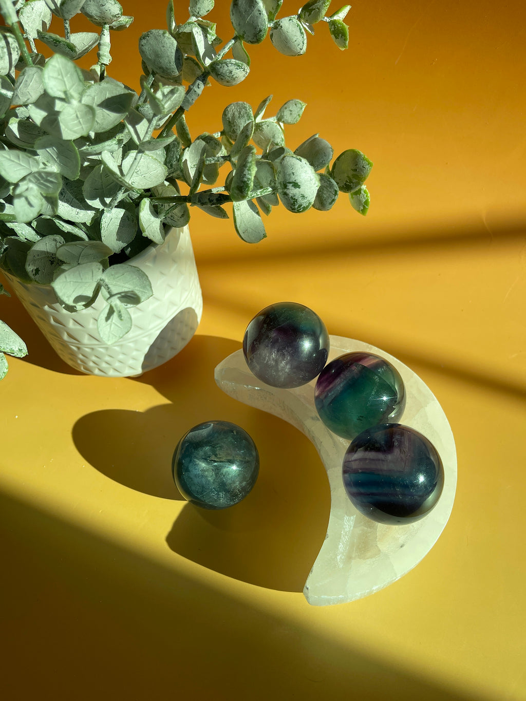 Rainbow Fluorite Sphere