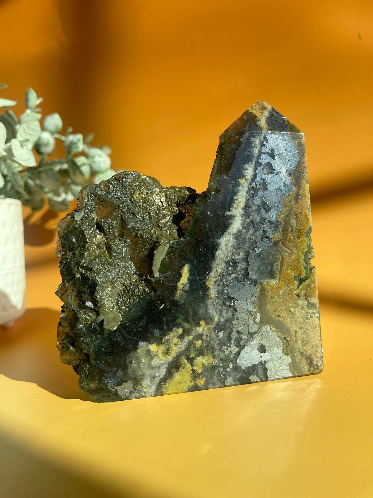 Fluorite with Pyrite Inclusions