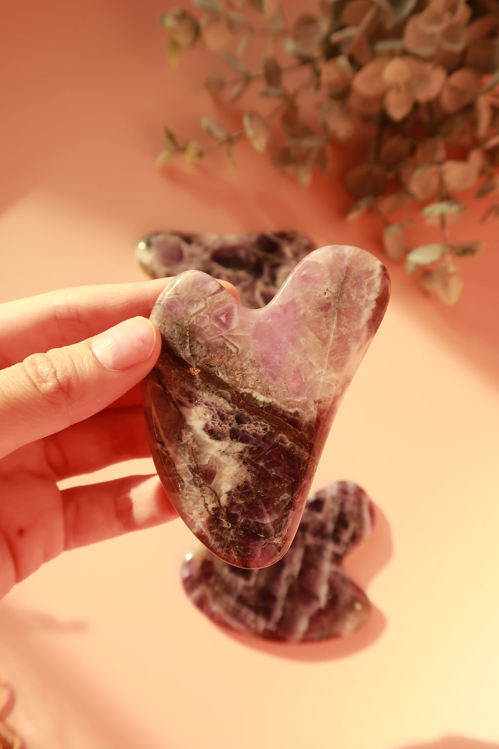 Chevron Amethyst Gua Sha