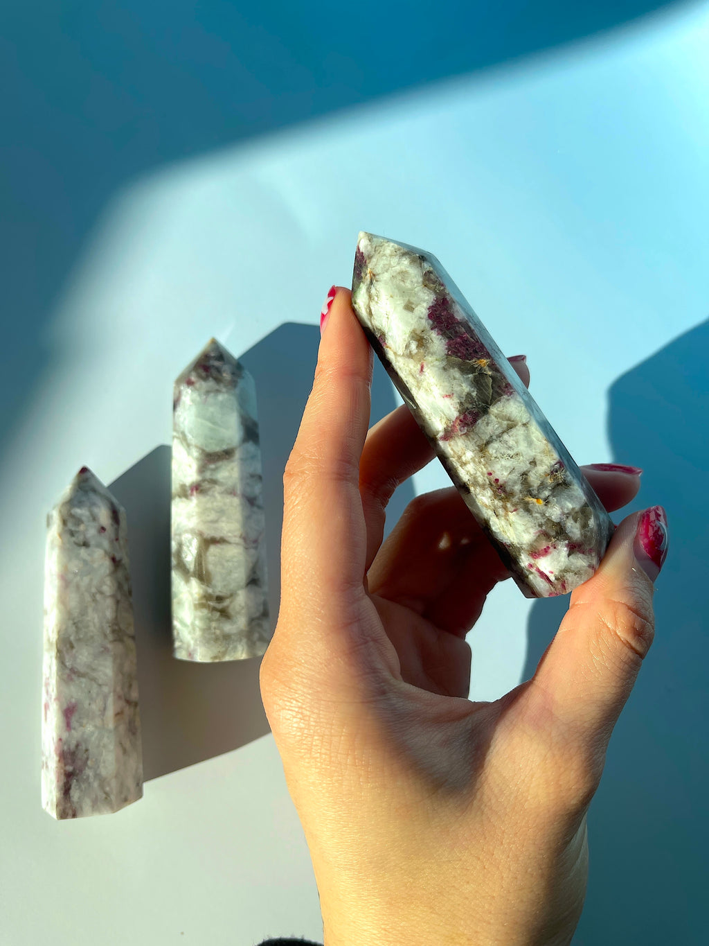 Pink Tourmaline in Matrix Tower