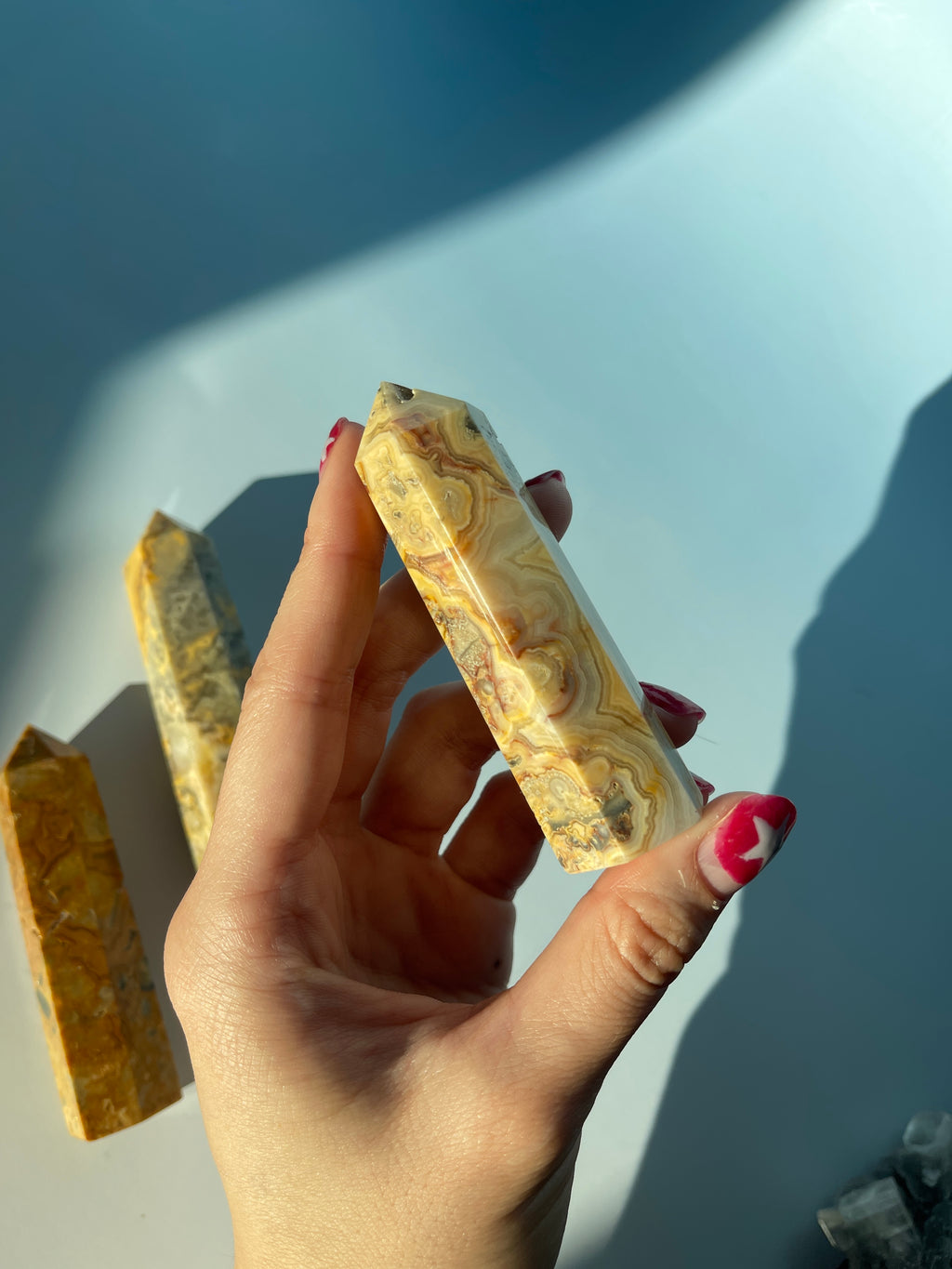 Crazy Lace Agate Tower