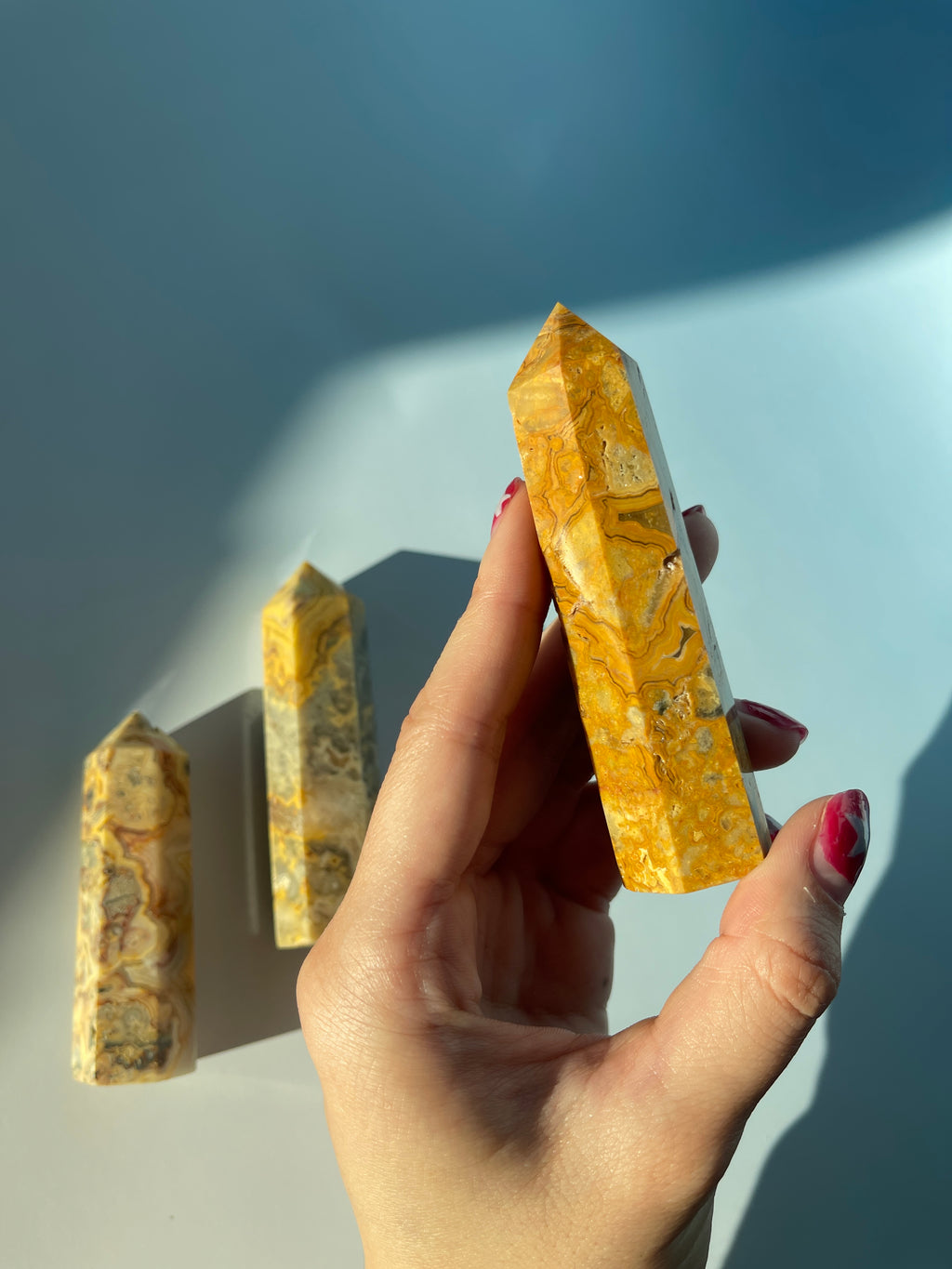 Crazy Lace Agate Tower