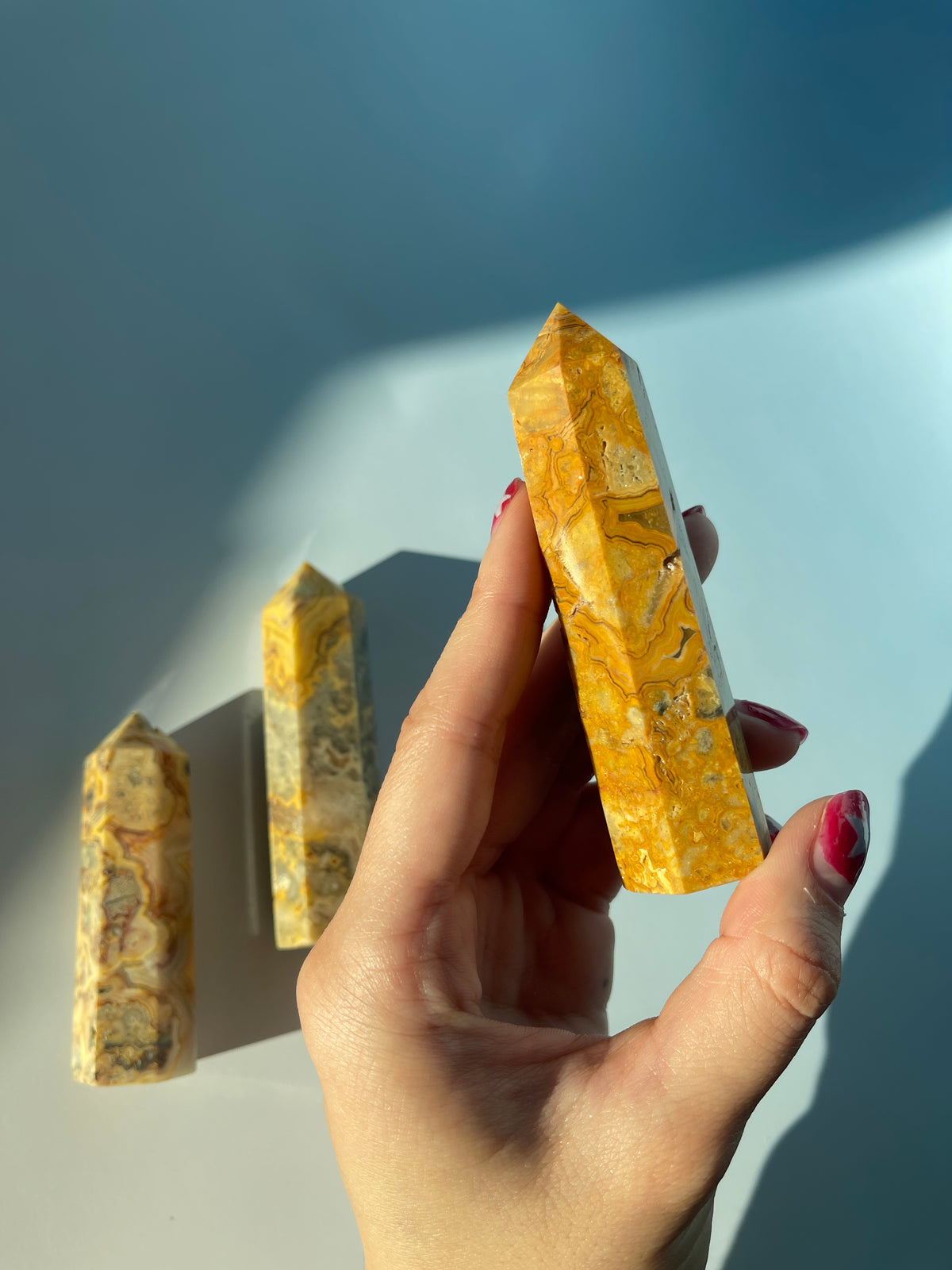 Crazy Lace Agate Tower