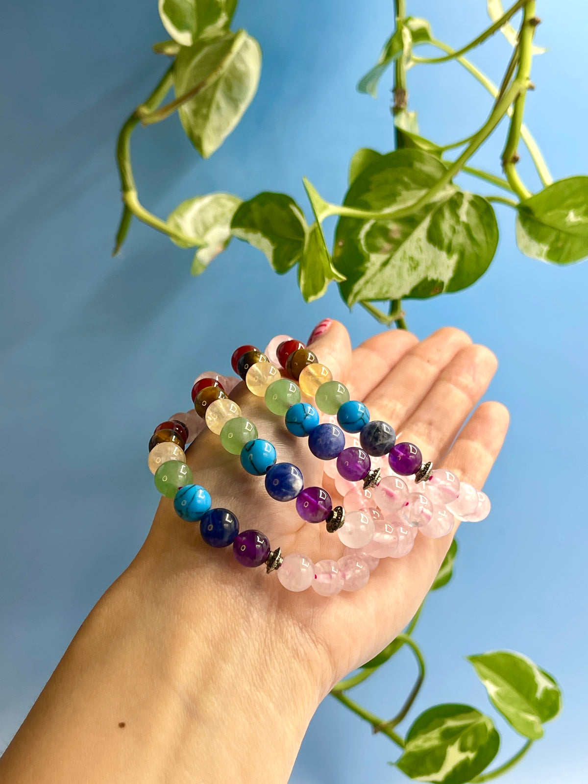 Rose Quartz Chakra Bracelet
