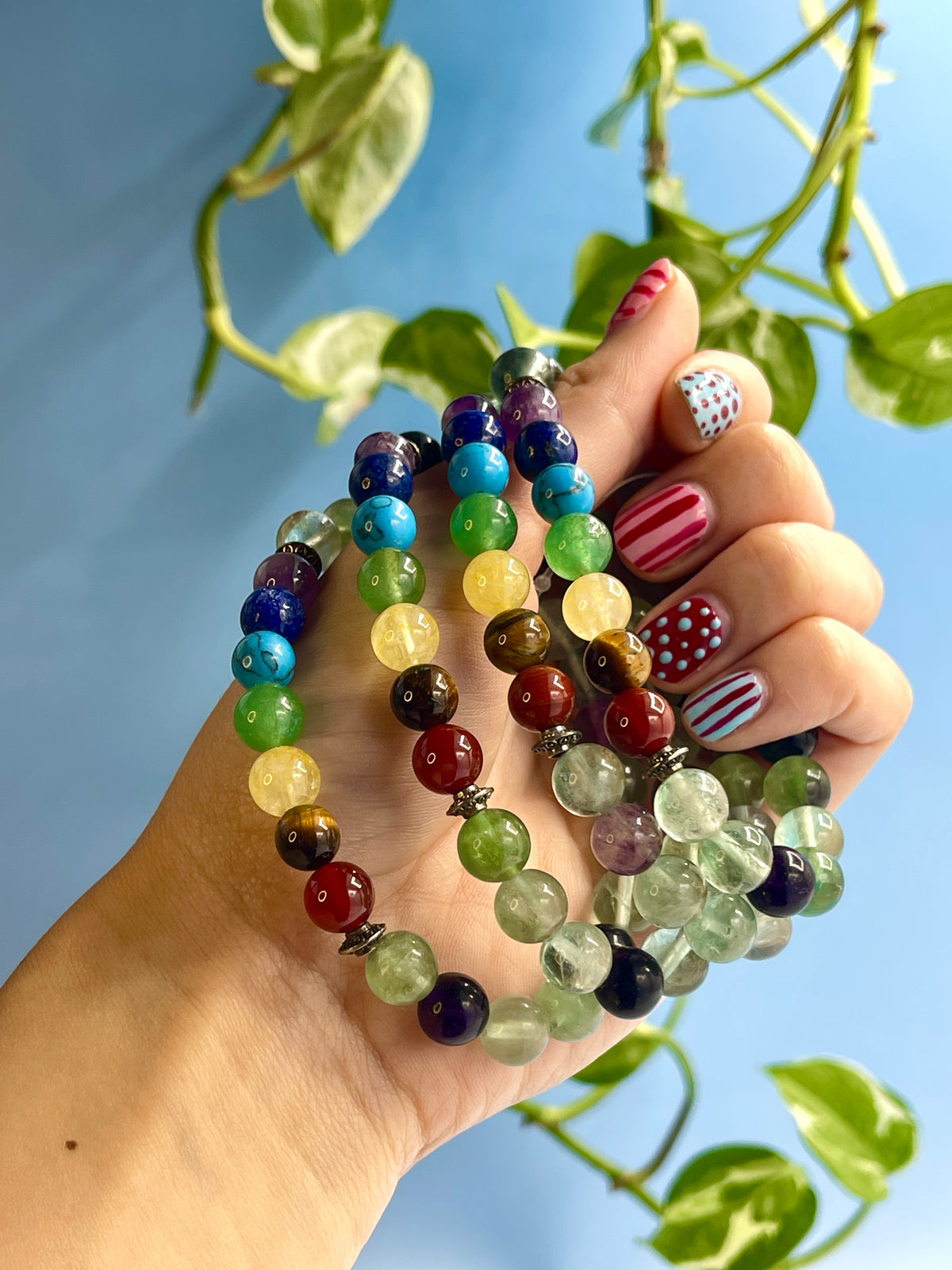 Fluorite Chakra Bracelet