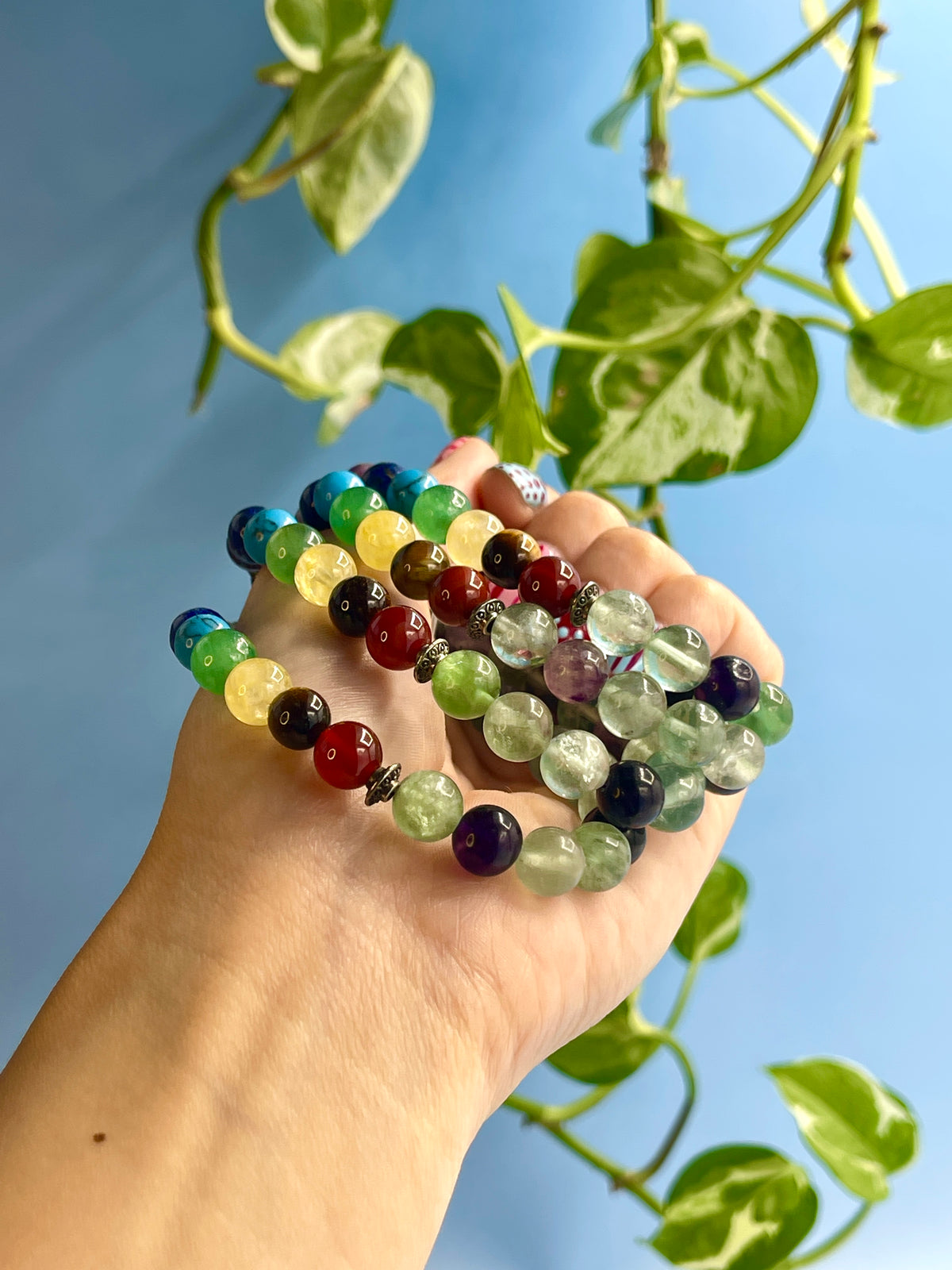 Fluorite Chakra Bracelet